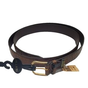 Sentry Genuine Leather Brown Belt Size 54 Made is‎ USA New